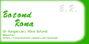 botond rona business card