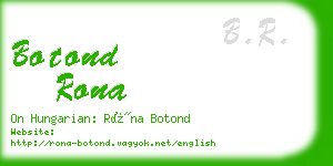botond rona business card